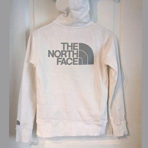 White The North Face Zip Up Hoodie